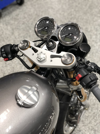 Arton Works Vintage Racing Gauge Face Covers - Triumph Thruxton R / 1200, Speed Twin