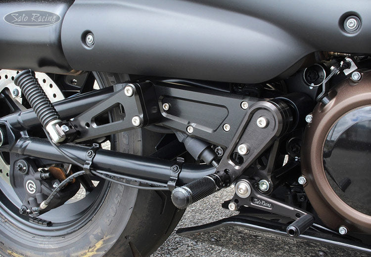 Sato Racing Rearsets 2022 Harley Davidson Sportster S A J cycles A J Cycles