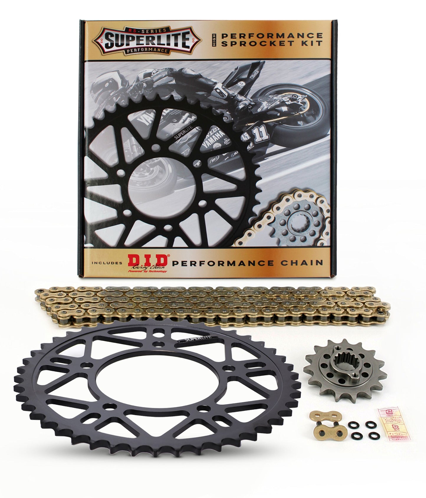 Superlite / DID Premium Chain and Sprocket Kits - 525 Chain - 2001 - 2016 Air Cooled Bonneville, Scrambler, Thruxton