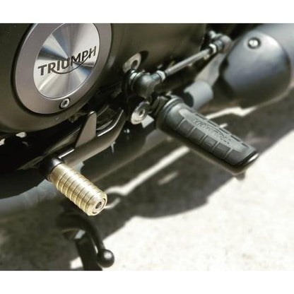 Motone Shift Peg - Ribbed - Brass - 2001+ Triumph Classics