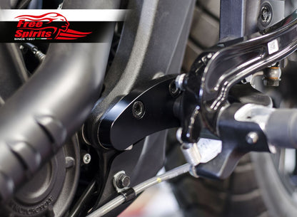 Free Spirits Extended Forward Control Adapter Plates - 60MM - Indian Scout Standard & Sixty