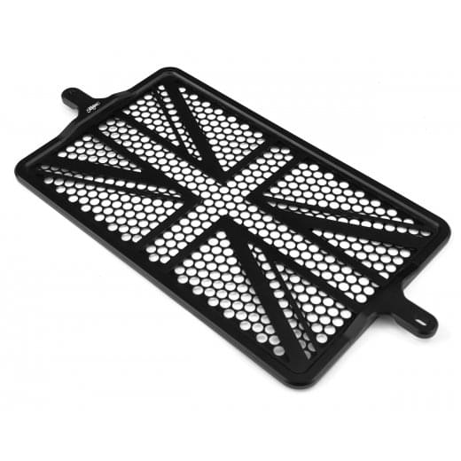 Motone Union Jack Radiator Guard for 2016+ Triumph Bonneville T100, T120, Street Twin, Thruxton R / 1200