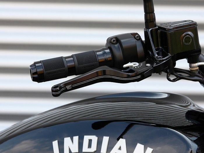 Wunderkind Custom Adjustable Brake and Clutch Levers - Indian Scout Bobber