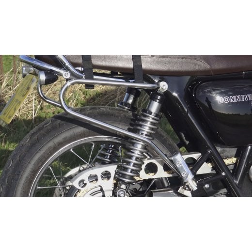 Motone Pannier Rails - 2016+ Triumph Bonneville T100, T120, Street Twin ...