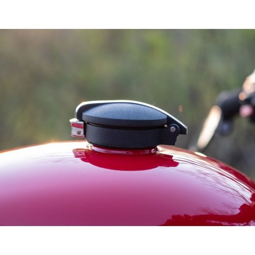 Motone Classic Monza Gas Cap for Triumph Classics - Black w/ Polished