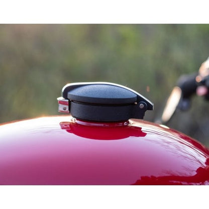 Motone Classic Monza Gas Cap for Triumph Classics - Black w/ Polished