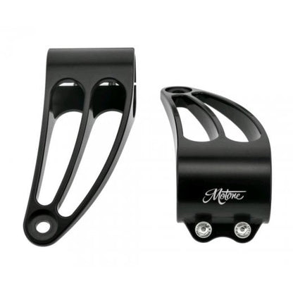 Motone Giger Billet Short Reach Headlight Brackets - 41MM