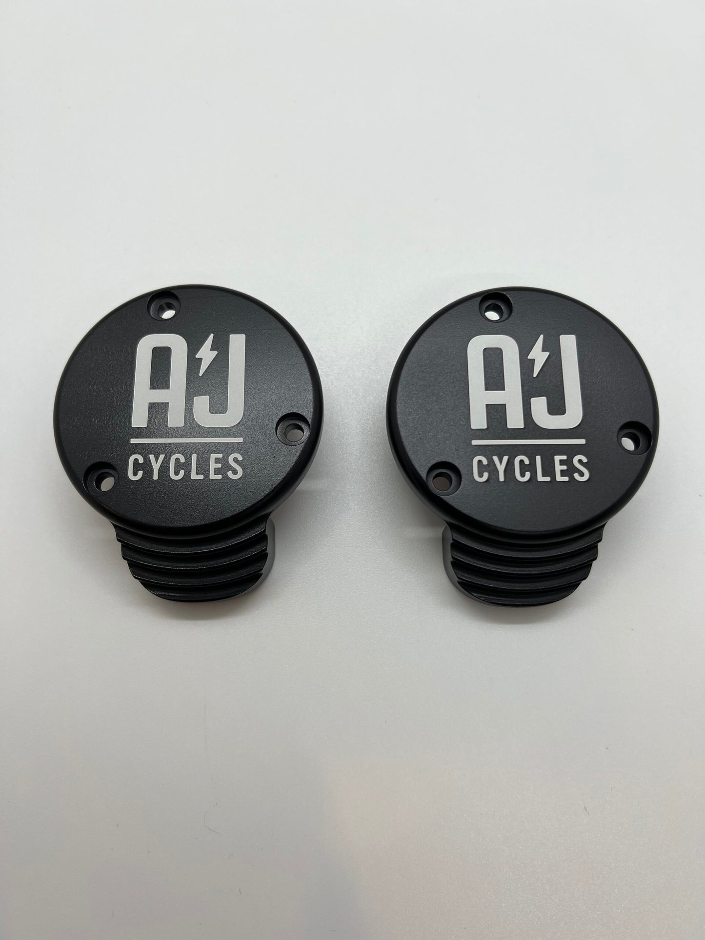A&J Cycles Logo Throttle Body Covers - Black