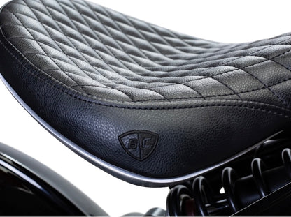 British Customs DIAMOND STITCH GEL SEAT FOR BONNEVILLE BOBBER