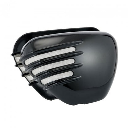 Motone Ribbed Side Covers - Triumph Street Twin / Street Cup / T100 - Matte Black