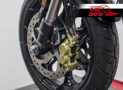 Free Spirits Front brake caliper 4 pot kit for Harley Davidson XG Street Rod