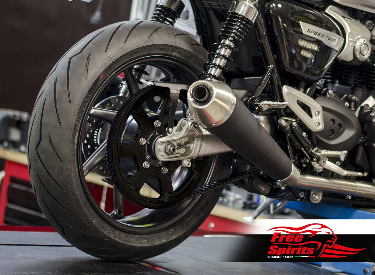 Free Spirits Belt Drive Conversion - Triumph Speed Twin, Thruxton R / 1200