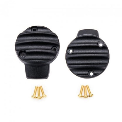 Motone Throttle Body Side Covers - Ribbed - Black