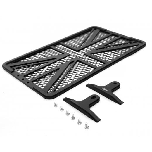 Motone Union Jack Radiator Guard for 2016+ Triumph Bonneville T100, T120, Street Twin, Thruxton R / 1200