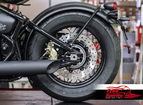 Free Spirits Brembo Rear Brake Upgrade with Rotor - Triumph Bobber, Bobber Black and Speedmaster