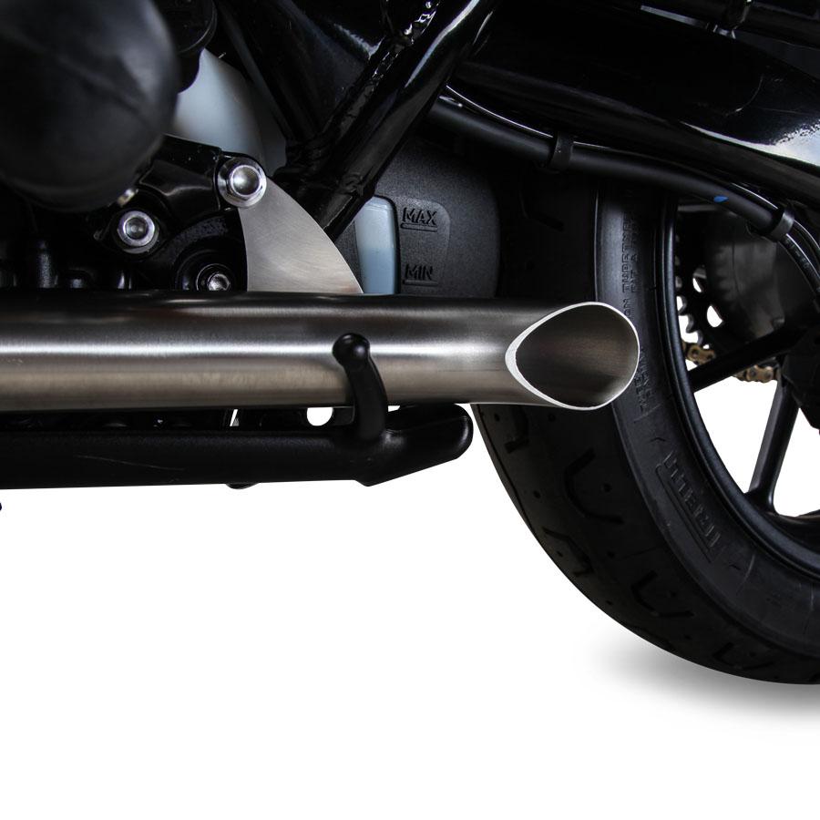 British Customs Turnout / Slash Cut Performance Tips - Triumph Street Twin 900 / Street Cup
