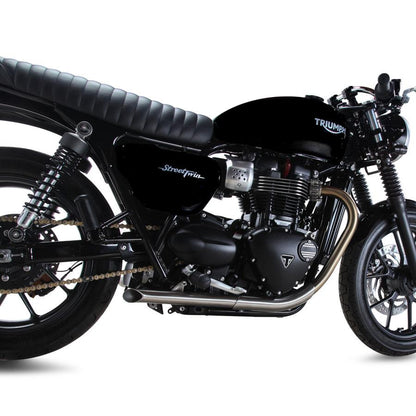 British Customs Turnout / Slash Cut Performance Tips - Triumph Street Twin 900 / Street Cup