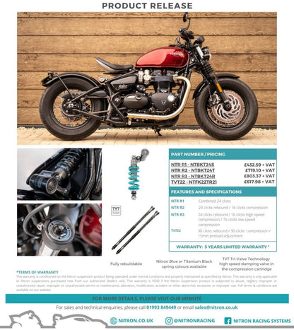 Nitron R3 Shock - Triumph Bobber
