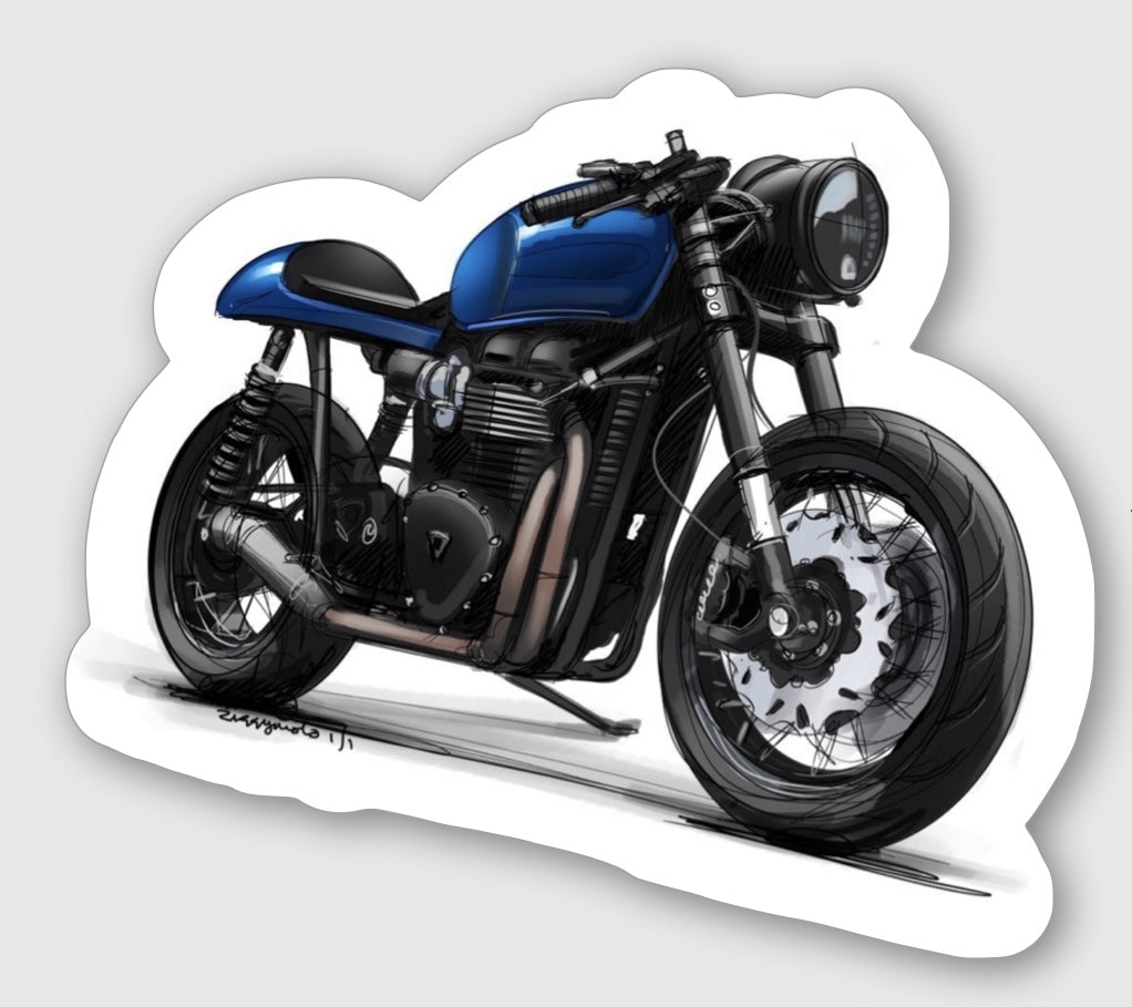 A&J Cycles 2007 Thruxton Sticker