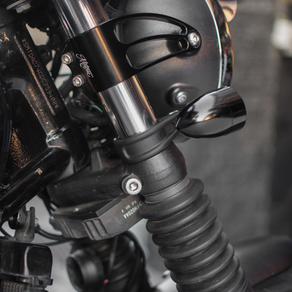 Motone Clampits Universal Turn Signal Mounts - 41MM Forks - Black