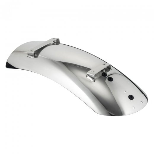 Motone High Tail Mudguard - Predrilled for Motone Pedestal Lights - Polished - Air Cooled