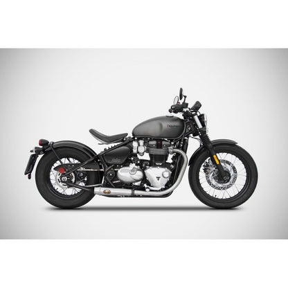 Zard Low Stainless Steel Slip Ons - Triumph Bobber / Bobber Black / Speedmaster