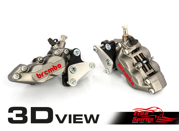 Free Spirits Front brake caliper 4 pot kit for Harley Davidson XG Street Rod