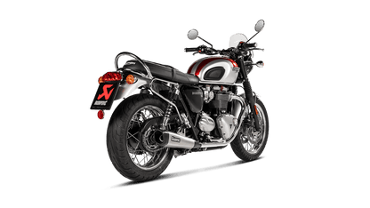 Akrapovic Titanium Slip Ons - Triumph Bonneville T100 and T120