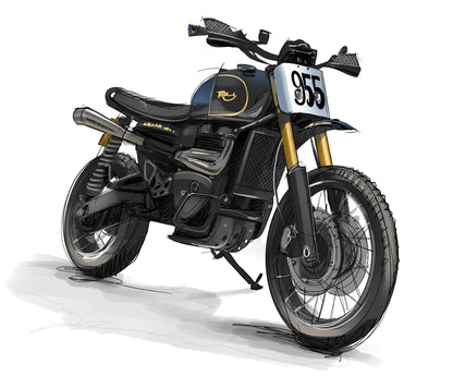 A&J Cycles Bike Sketch Sticker Pack