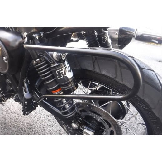 Motone Pannier Rail - Left Side Only - Black - Triumph Street Scrambler, Street Twin, T100, T120