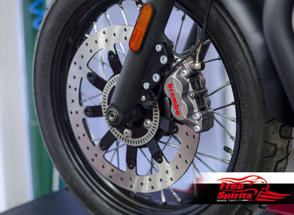 Free Spirts Brembo Front Brake Upgrade with 340MM Floating Rotor - Triumph Bobber, T100 and Street Scrambler
