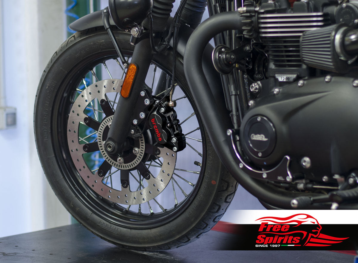 Free Spirts Brembo Front Brake Upgrade with 340MM Floating Rotor - Triumph Bobber, T100 and Street Scrambler