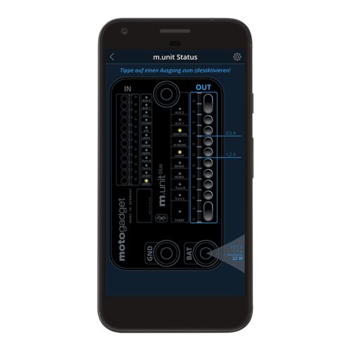 Motogadget m.Unit Blue Builder's Pack with m-button / cable kit ...