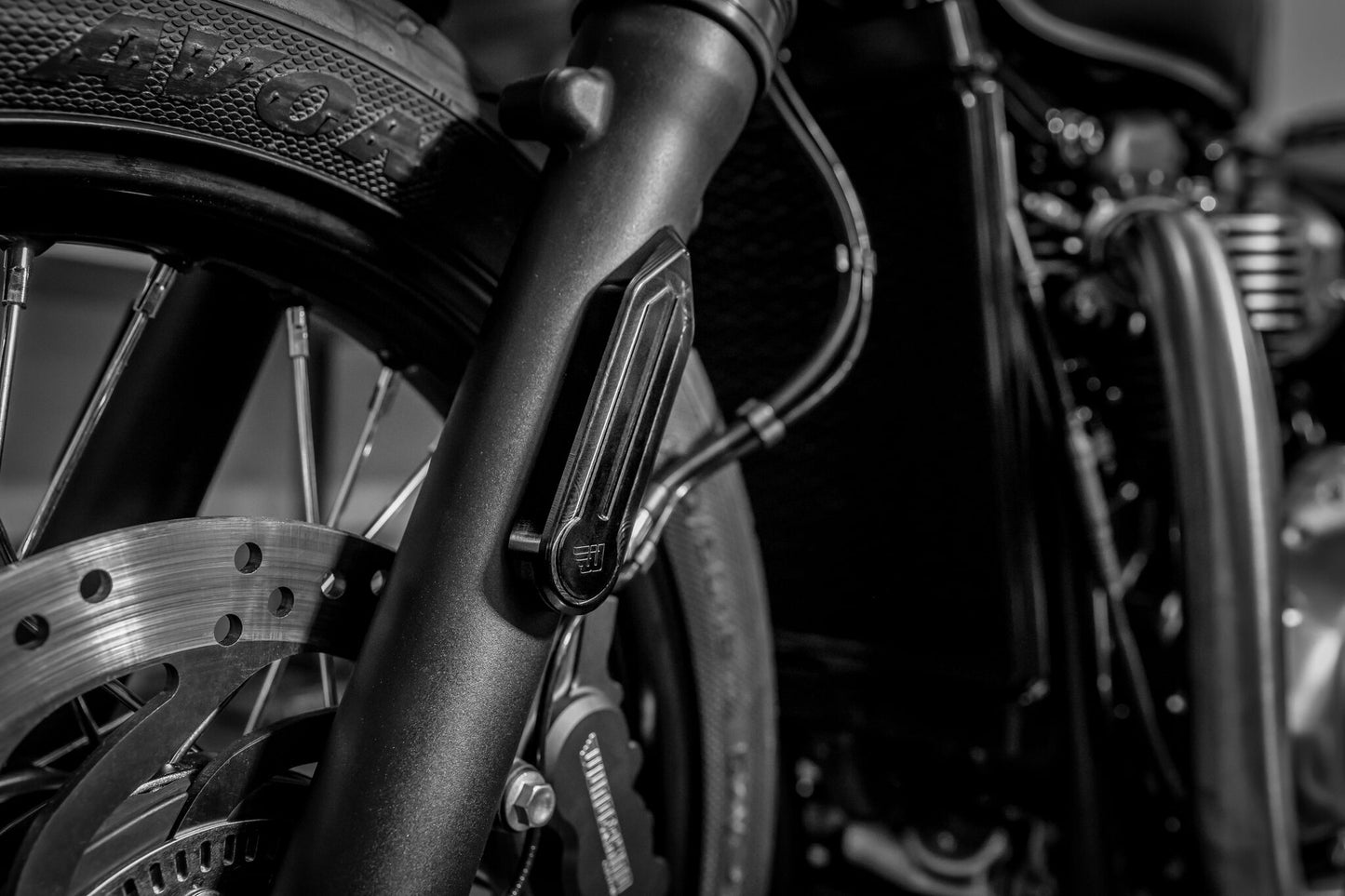 Wunderkind Custom Front Fork Reflector Covers - Triumph Bobber / Speedmaster