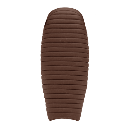 Motone Krait Skinny Seat - Ribbed - Triumph Bonneville, Scrambler and Thruxton - Tobacco Brown
