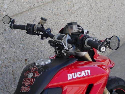 Joker Machine 2-1/4" Folding Bar End Mirror