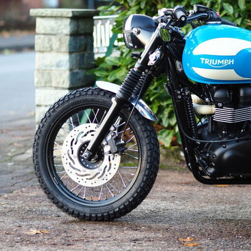 Motone Short Length Front Fender - Polished or Brushed Aluminum - 2016+ Street Twin, Street Cup, T100, T120, Street Scrambler