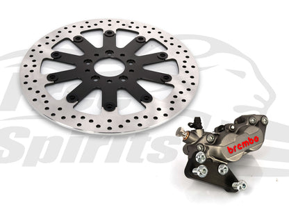 Free Spirits Brembo Front Brake kit with 320MM Rotor - 2015+ Harley Davidson Softail (Single Disk)