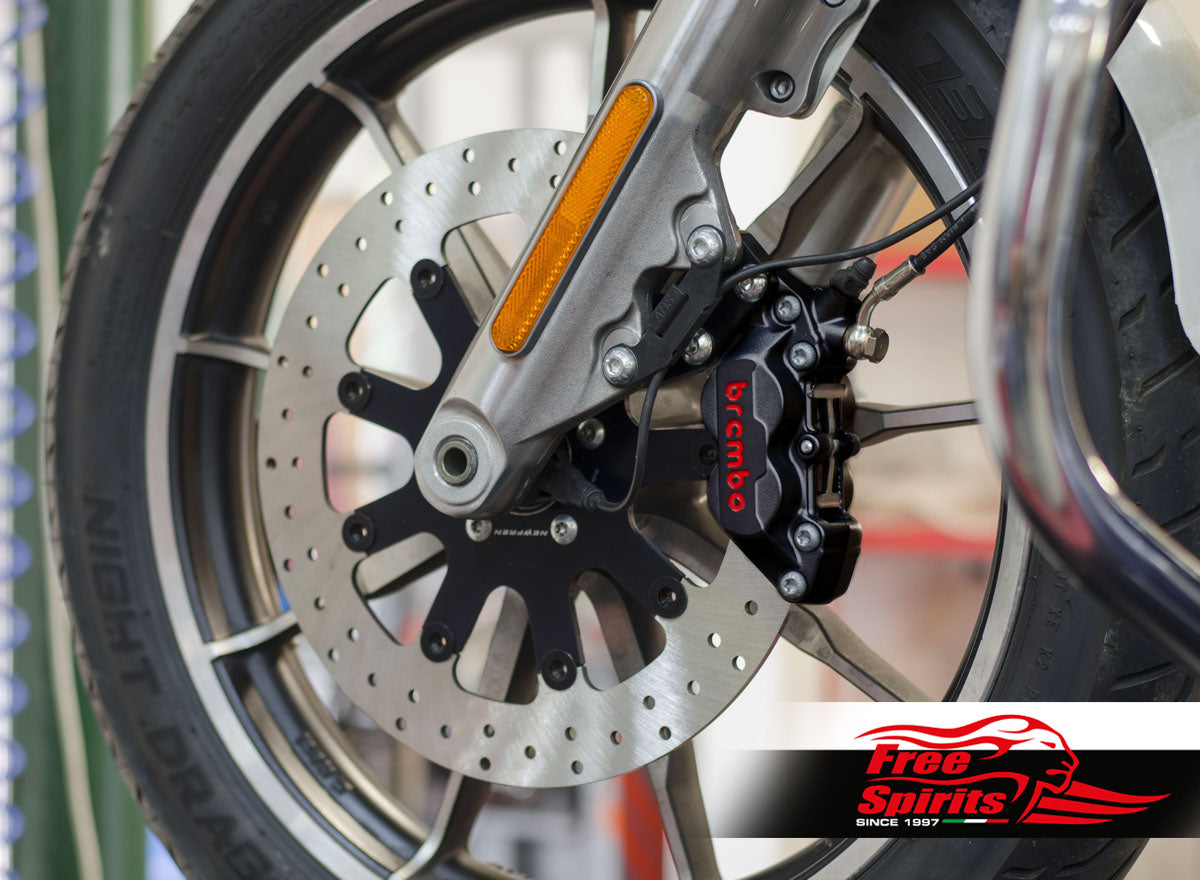 Free Spirits Brembo Front Brake kit with 320MM Rotor - 2015+ Harley Davidson Softail (Single Disk)