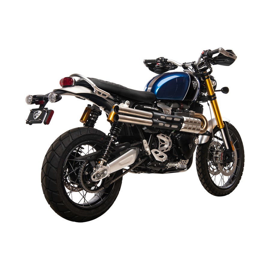 British Customs Shotgun Exhaust - Triumph Scrambler 1200 XE / XC